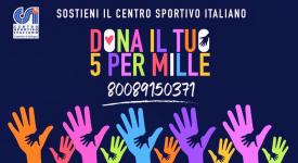 Dona il tuo 5x1000 al CSI Bologna! Dona il tuo 5x1000 al CSI Bologna!