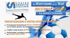 Calcio a 11 aperte le Iscrizioni