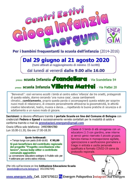 energym scuola infanzia bo