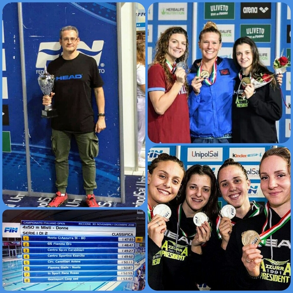 La staffetta mista di Azzurra 91 CSI è Campione dItaliaed è da record COLLAGE2