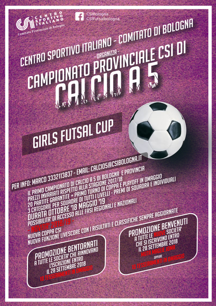 volantino femminile campionato 2018 19 con promozioni a4