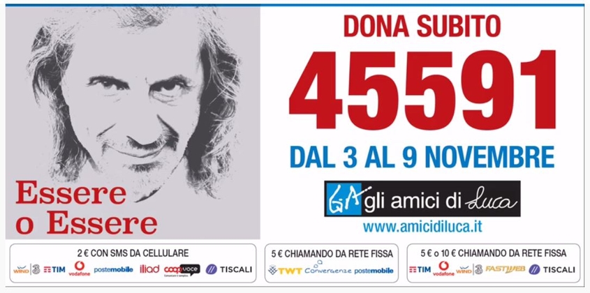 Campagna raccolta fondi amici di luca