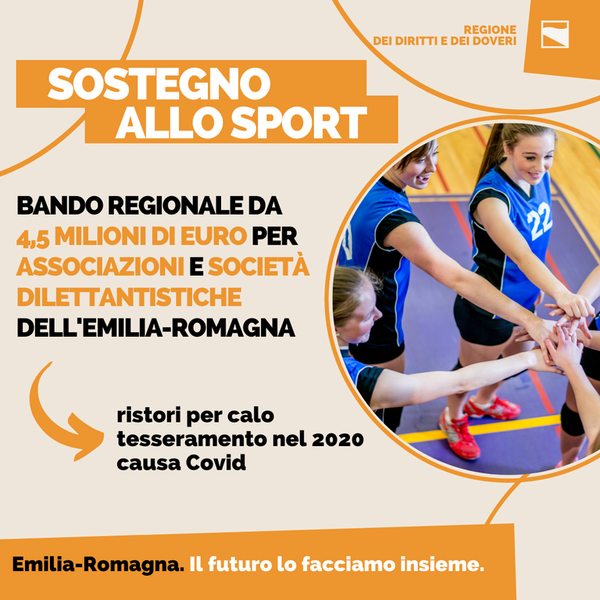 Bonus una tantum per le Associazioni e le Società Sportive Dilettantistiche