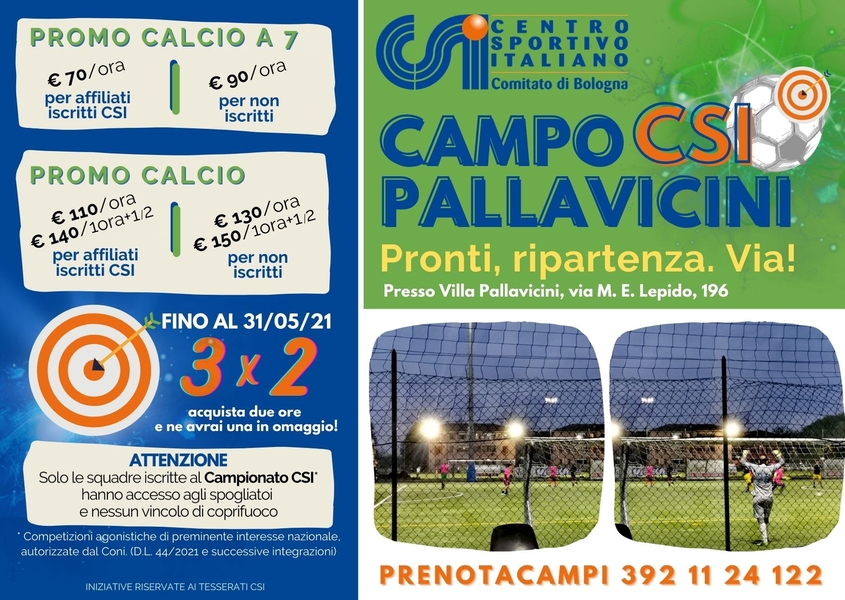 CAMPO PALLAVICINI promo maggio