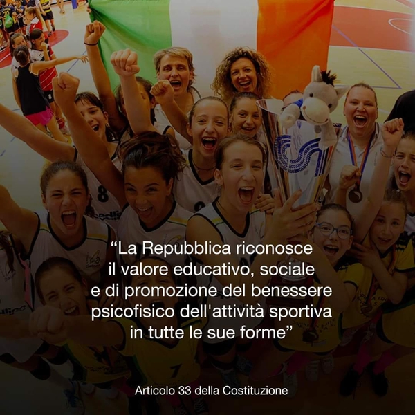 La Repubblica riconosce il valore dello sport