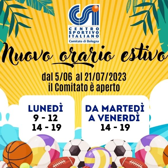 chiusura estiva 2023