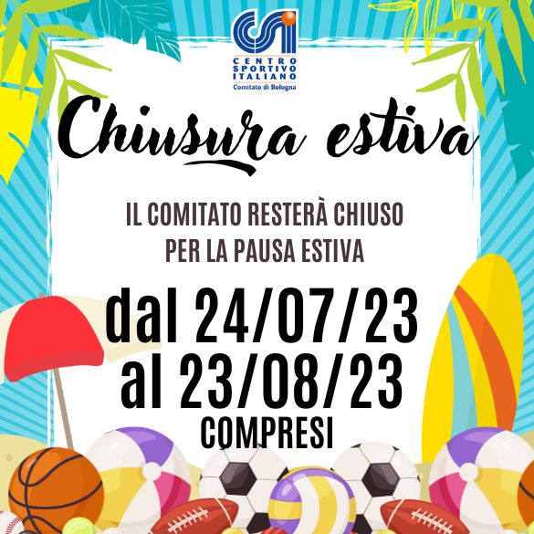 chiusura estiva 20231