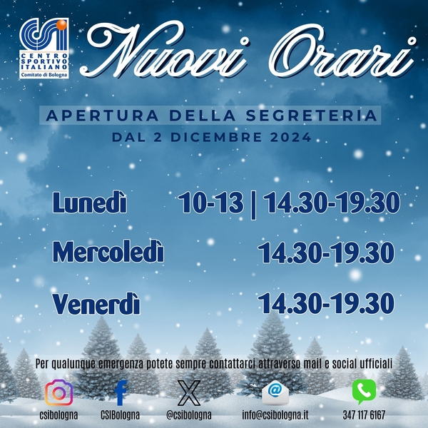 nuovi orari blu dic 2024