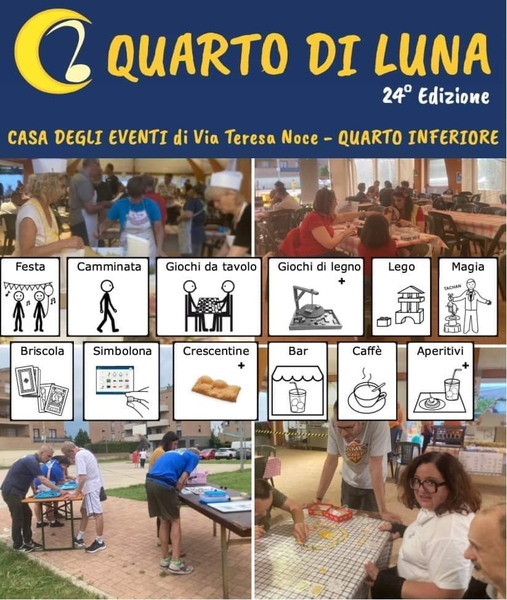 𝗙𝗲𝘀𝘁𝗮 𝗱𝗶 𝗤𝘂𝗮𝗿𝘁𝗼 𝗱𝗶 𝗟𝘂𝗻𝗮 con LArche Comunità lArcobaleno