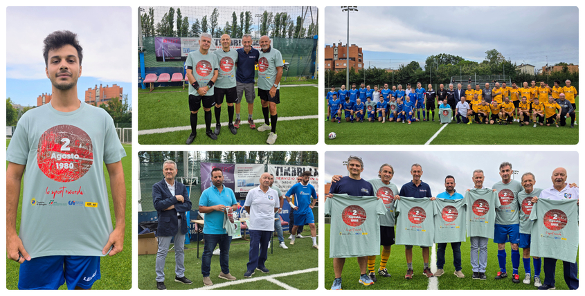 Lo Sport Ricorda al Centro Sportivo Biavati lanniversario del Due Agosto 1980