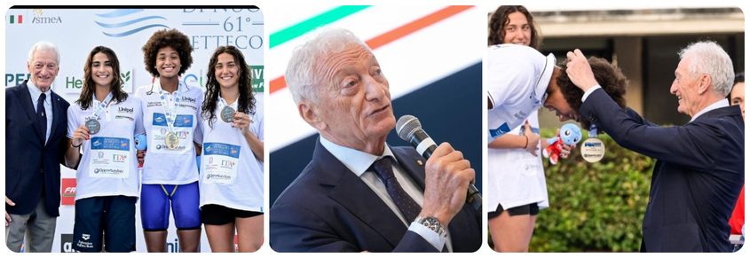 Luciano Bonfiglio il nuovo Presidente CONI il suo esordio alle premiazioni di Sofia Morini al Sette