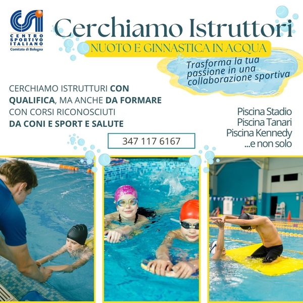 Annuncio Istruttori di Nuoto e di acquagym 2026
