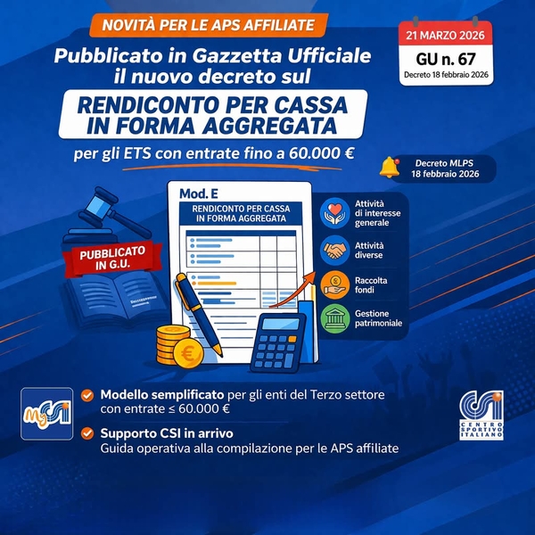 Rendiconti novità importanti per molte delle APS affiliate al CSIjpg