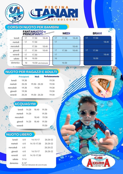 TANARI PROGRAMMA autunno 26 27