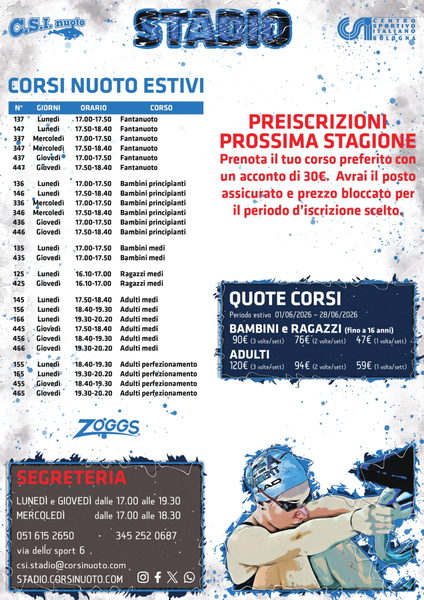 stadio volantino estivo 1 2026