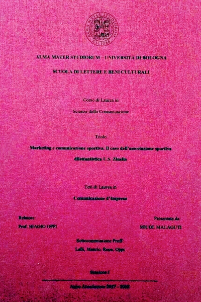 Laurea in Scienze alla US Zinella CSI 2