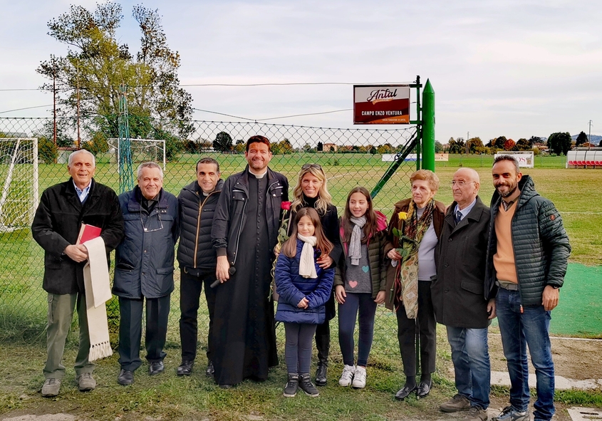 A Villa Pallavicini intitolato il Campo alla memoria di Enzo Ventura 1