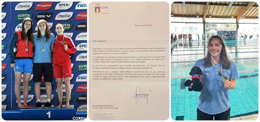 Azzurra 91 Csi arriva la Stella dArgento del CONI