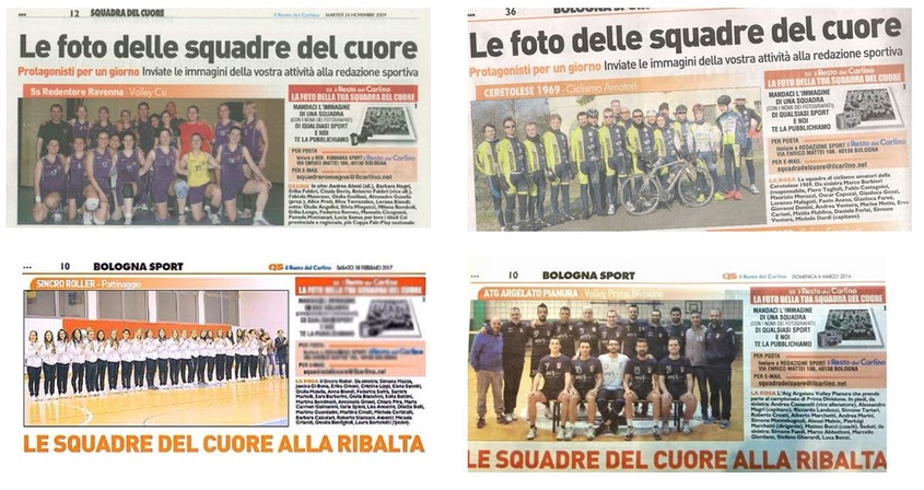 squadra cuore collage
