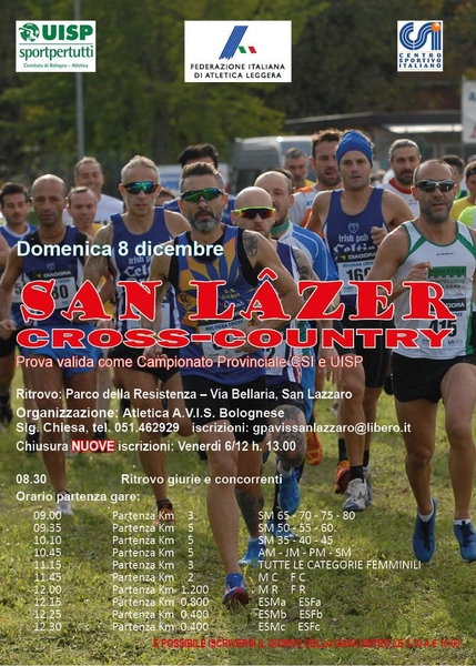 San Lazer Cross Country 8 dicembre