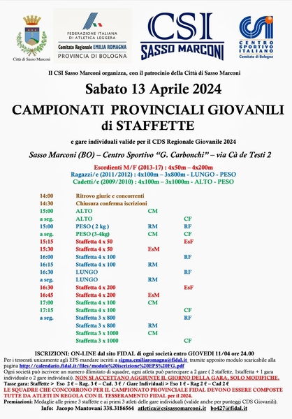 programma 14 aprile