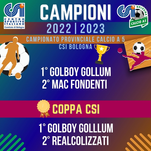 CAMPIONI calcio a 5