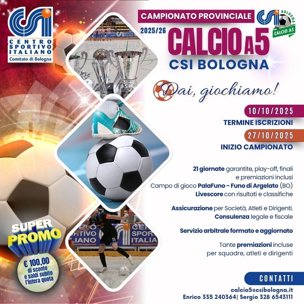 CALCIO a 5 arancio 202526