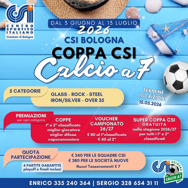 COPPA CALCIO A 7 2026