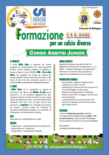 volantino corso arbitri juniro