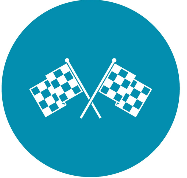 bandiera scacchi blu