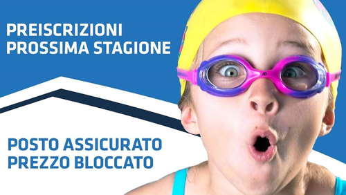 Aperte le preiscrizioni al nuoto del csi