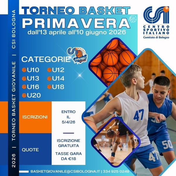 TORNEO PRIMAVERA BASKET GIOV 2026