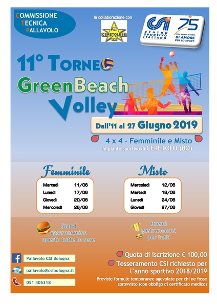 volantino green beach misto