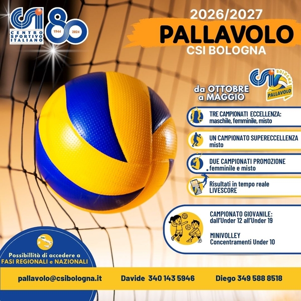 CAMPIONATI PALLAVOLO CSI BOLOGNA