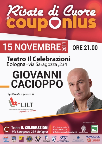 Spettacolo del comico Cacioppo in sostegno della LILT