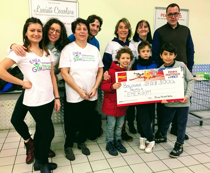 Penny Partenza e Vinci a Bologna premiata la Polisportiva Energym 2
