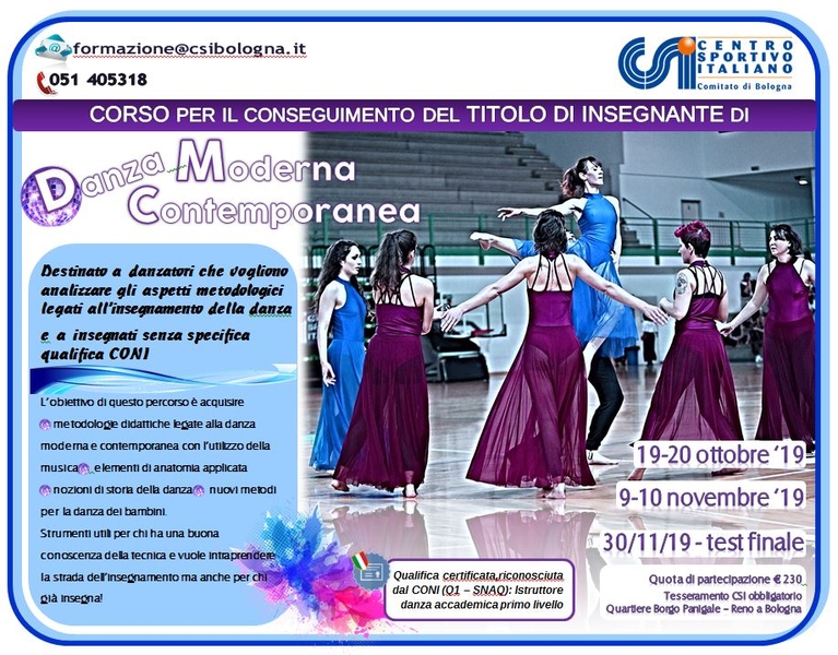 corso insegnanti danza locandina