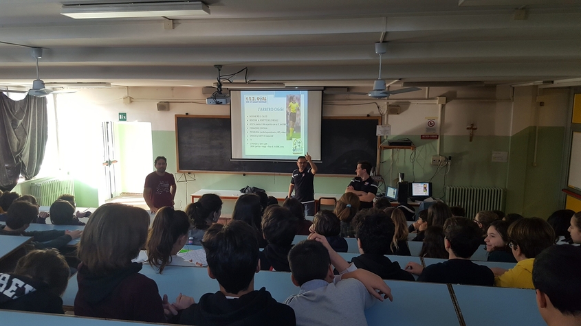 Larbitro a scuola una bellissima mattina di conoscenza condivisione e confronto 1