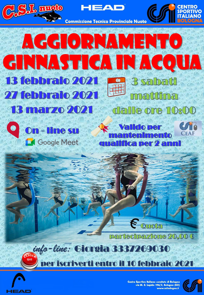 AGGIORNAMENTO ISTRUTTORI GINNASTICA IN ACQUA page 0001