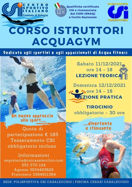 CORSO ACQUAGYM DICEMBRE