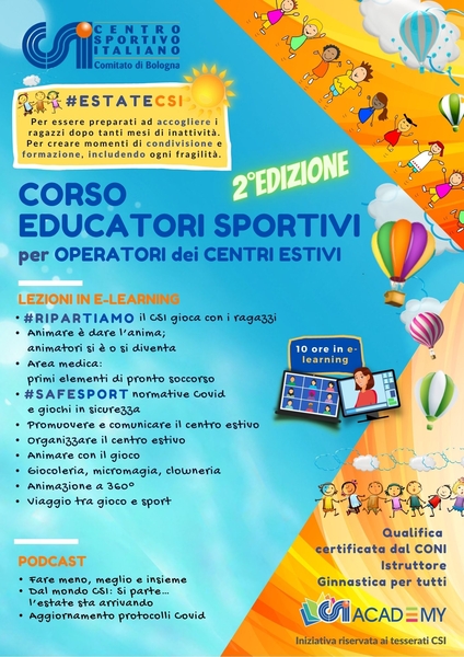 Corso OPERATORI CENTRI ESTIVI 2 ed