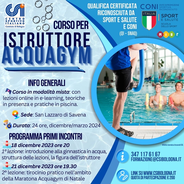 ACQUAGYM CORSO 20232024 SAN LAZZARO
