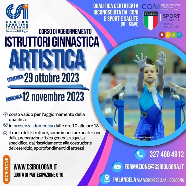 AGGIORNAMENTO ARTISTICA 2023