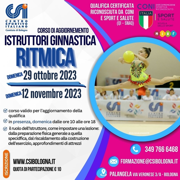 AGGIORNAMENTO RITMICA 2023
