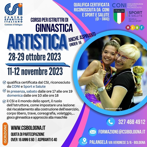 ISTRUTTORI ARTISTICA 2023