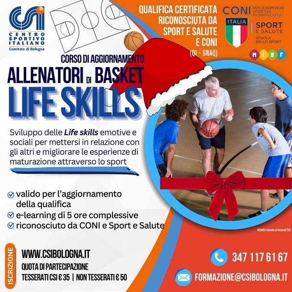 aggiornamento allenatori basket NATALE