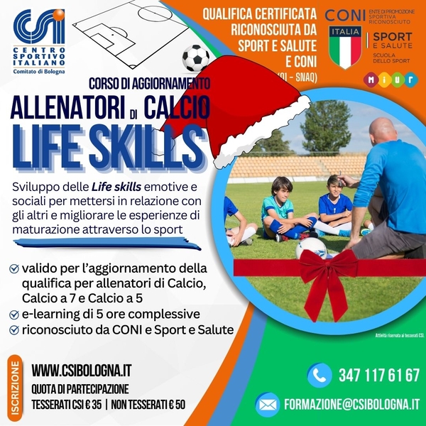 aggiornamento allenatori calcio NATALE