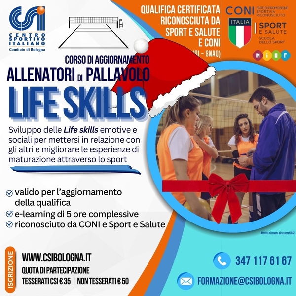 aggiornamento allenatori pallavolo NATALE