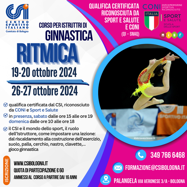 ritmica istruttori VOLANTINO