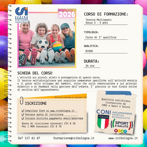 1 qual MULTISPORT 3 5 ANNI